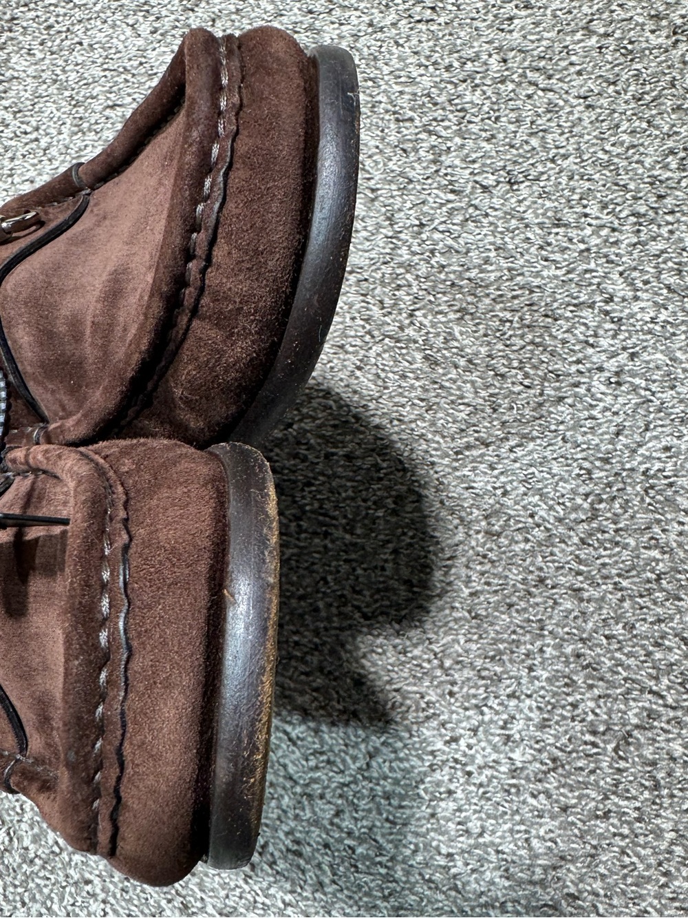 GUCCI Horsebit Suede Loafers Brown Mens 9.5 D Made in Italy Slip On Shoes - Picture 16 of 16